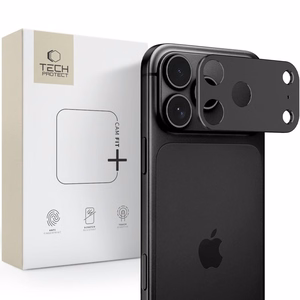Tech-Protect Camalloy Fit+ kameras pārsegs iPhone 18 Pro, melns