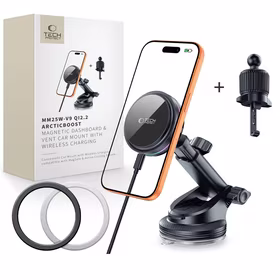 Tech-Protect V9 MagSafe 25W Qi 2.2 auto lādētājs - melns