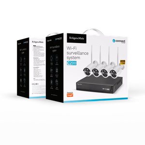 Kruger&Matz Connect C200 Tuya Wi-Fi 6 novērošanas komplekts