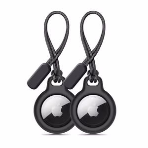 Tech-Protect Rough 2gab komplekts AirTag apvalks - melns