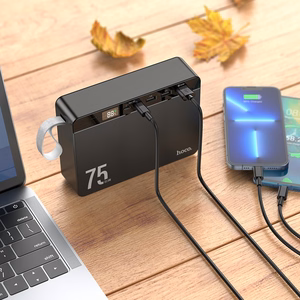 Ārējā baterija Power Bank Hoco J94 Overlord 22.5W 75000mAh melna