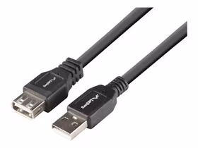 Lanberg CA-USBE-15CU-0018-BK USB pagarinājuma kabelis melns