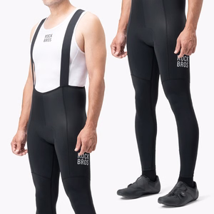 Rockbros 200021 Long Cycling Bib Shorts with Pad Size XL - Black