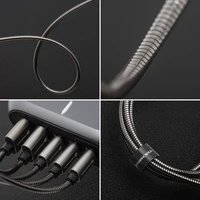 Kabelis (m) USB A uz USB C Forcell F-Energy QC4.0 3A 66W C234 Metālisks 1 m sudrabains