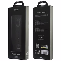 Siksniņa Audi Geometric Pattern Silicone Watch Strap priekš Apple Watch 40/41/42mm melns