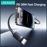 Kabelis USAMS U94 30W USB-C uz Lightning 1m melns