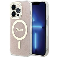 Guess IML 4G Magnētiskais apvalks iPhone 15 Pro - rozā