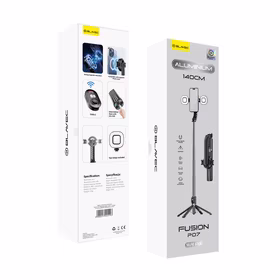 Blavec pašbilžu statīvs Aluminium Fusion P-07 Magsafe trijkājis + tālvadības pults + 2 lampas 1,4 metri (SSFP07-MTR2LB14) melns