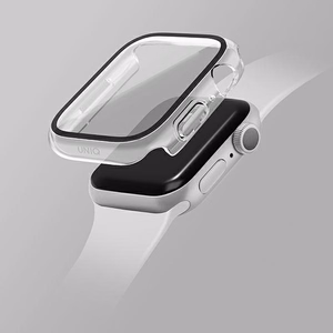 Uniq apvalks Nautic Apple Watch Series 7/8/9 45mm caurspīdīgs/balodis caurspīdīgs