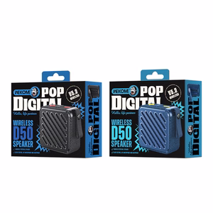 WEKOME D50 Pop Digital Series portable wireless Bluetooth 5.2 speaker, black