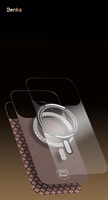Benks Magnetic Armor Air Armor Grid Kevlar Case Metal Frame 600D (A067) priekš Iphone 17 gold