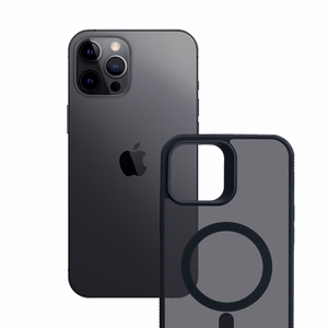 3mk Smoke Magnētiskais viedtālruņa apvalks Apple iPhone 12 Pro Max - melns