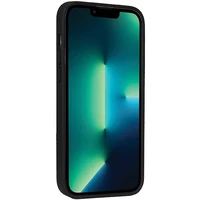 Audi sintētiskās ādas viedtālruņa apvalks MagSafe iPhone 13 Pro Max - melns