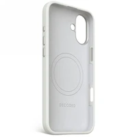 Decoded antimikrobiālais silikona aizmugures apvalks ar MagSafe iPhone 16 Plus - pelēks