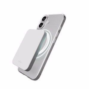 Чехол Puro Lite Mag TPU+PC совместимый с MagSafe для iPhone 17 - прозрачный с белым кольцом