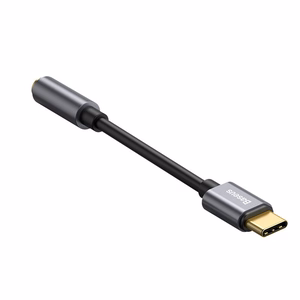 Baseus adapteris L54 USB-C uz ligzdu 3,5 mm tumši pelēks
