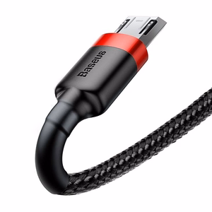 Baseus Cafule Micro USB kabelis 2A, 3 m, melns/sarkans