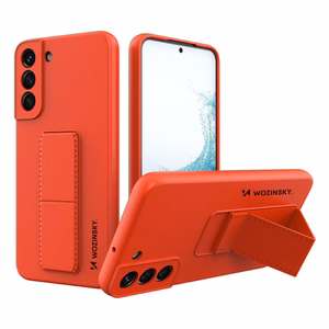 Wozinsky Kickstand Case silikona apvalks ar statīvu Samsung Galaxy S22+ sarkans