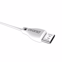 Dudao kabelis micro USB kabelis 2.4A 2m balts (L4M 2m balts)