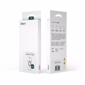 Etteri Krāsains Magnētiskais viedtālruņa apvalks iPhone 12 / 12 Pro 6,1" melns