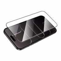 HOCO rūdīts stikls HD 5D Guardian aizsargs (komplekts 10in1) iPhone 17 Air melns (G14)