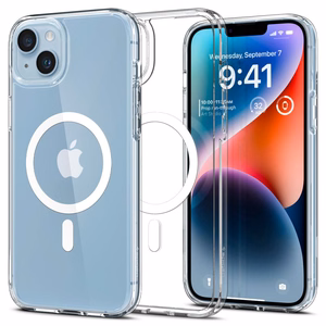 Spigen Ultra Hybrid Magnētiskais apvalks ar MagSafe iPhone 14 - caurspīdīgs/balts