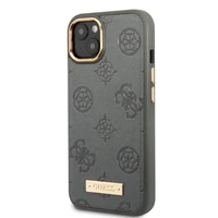 Guess GUHMP13MSAPSTG iPhone 13 6.1" pelēks/pelēks cietais apvalks Peony Logo Plate Magnētiskais