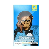 5D Mr. Monkey stikls - Samsung Galaxy S22 melns (Strong Lite)