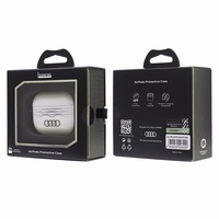 Audi IML ģeometrisks raksts AirPods Pro 2 apvalks - balts