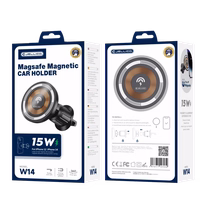 JELLICO auto turētājs Magsafe ar bezvadu uzlādi W14 15W Melns