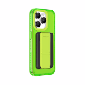Amazing Thing Titan Pro Neon Mag maciņa apvalks 10FT IP156.1PTWGN Iphone 15 Pro zaļa ar statīvu