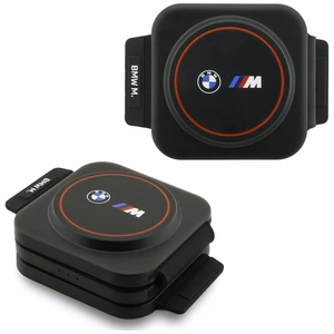 BMW M Qi2 3 vienā bezvadu lādētājs, 15 W, drukāts logotips, sarkans