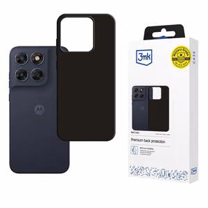 3mk Matt Case for Motorola Moto G87 - Black