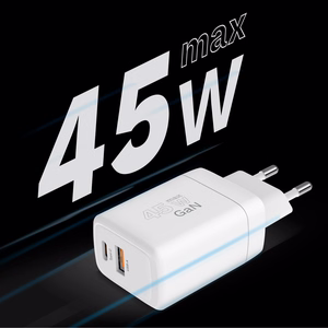 Kruger&Matz 45 W GaN tīkla lādētājs ar Power Delivery un Quick Charge