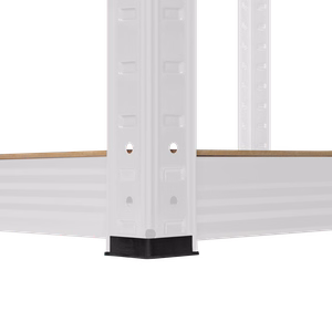 Metāla noliktavas plaukts Rebel 180x90x40, balts