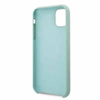 Guess GUHCN58LSLMGG iPhone 11 Pro zaļš cietais apvalks Silikona Vintage Gold Logo