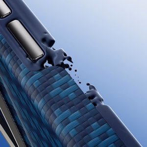 Zils Benks Magnetic Armor Grid Edge X9 kevlara vāciņš ar metāla rāmi (C.K.FL.AP.BE.X073), paredzēts iPhone 18 Pro Max / iPhone 17 Pro Max