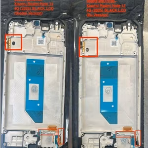 LCD ekrāns Xiaomi Redmi Note 14 4G (Europe) ar skārienekrānu ar rāmi Midnight Black oriģināls (service pack)