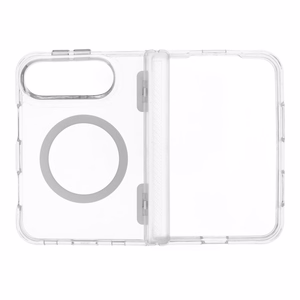Caurspīdīgs Forcell F-Protect 4sD-i Clear 2.5 mm Premium Hinge vāciņš modelim iPhone Duo, saderīgs ar MagSafe