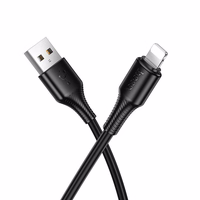 Kabelis (m) USB-A uz Lightning Hoco 2,4A 1 m X120 - melns