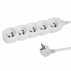 Esperanza ELK207W – iekštelpu pagarinātājs ar 5 kontaktligzdām, 1.5 m, balts