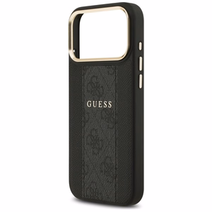 Guess чехол iPhone 17 Pro Max HC MAGSAFE PU W/ 4G PU STRIPE черный