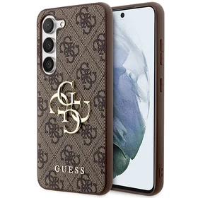 Guess GUHCS23S4GMGBR S23 S911 brūns/brūns cietais apvalks 4G Big Metal Logo