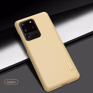 Nillkin Super Frosted Shield vāciņš ierīcei Samsung Galaxy S20 Ultra, zelta krāsā
