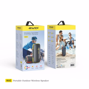 Pārnēsājams Bluetooth skaļrunis Awei KA5 20W melns-dzeltens
