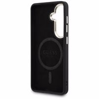 Guess maciņš 4G Embossed Ring MagSafe for Samsung Galaxy S26 Plus melns