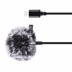 Puluz PU425 петличный микрофон с клипсой 1.5m USB-C