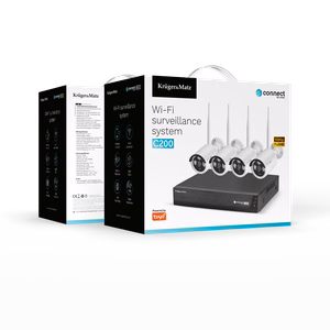 Kruger&Matz Connect C200 Tuya Wi-Fi novērošanas komplekts