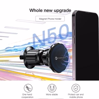 FORCELL F-GRIP MagElite magnētiskais auto turētājs ventilācijas atverei melns