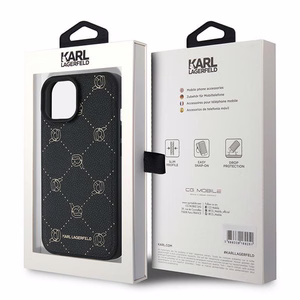 Karl Lagerfeld Karl Head Magnētiskais viedtālruņa apvalks iPhone 15 Plus - melns